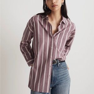 Madewell Signature Poplin Oversized Shirt